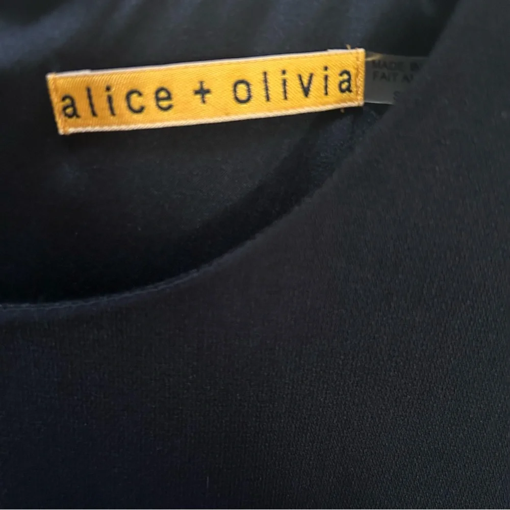 Alice + Olivia ~ Black Cut Out Sleeveless Silk-Lined Short Dress in Small